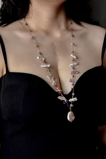 "GUARDIAN OF CLEOPATRA" Pearl Necklace
